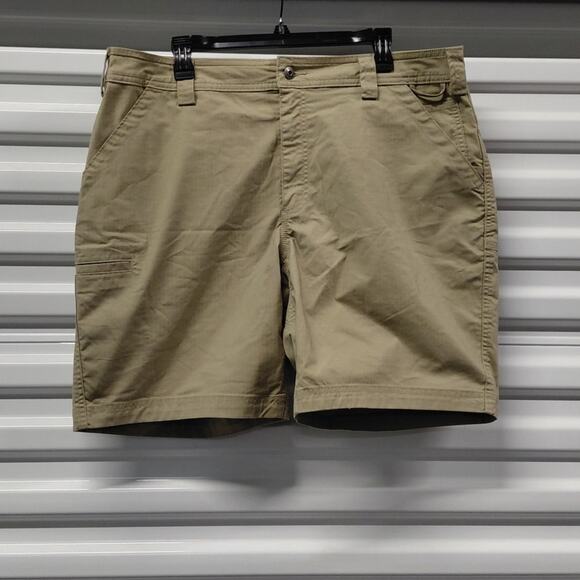 Duluth Trading Co Men’s Khaki Cargo Work Shorts Size 38 Standard Fit Outdoor - Picture 1 of 9